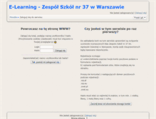 Tablet Screenshot of moodle.zs37.waw.pl